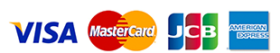 JCB/Visa/MasterCard/AMEX/Diners
