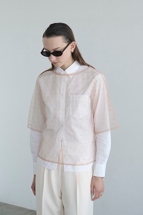 RHINESTONE SHEER TOPS