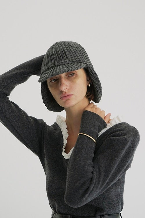 KIJIMA TAKAYUKI ×CLANE WOOL KNIT EAR CAP