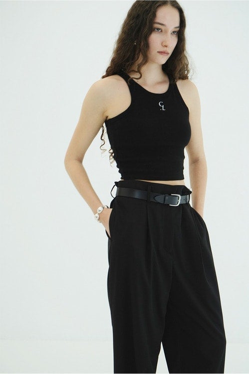 LOGO SLIM TANK TOPS