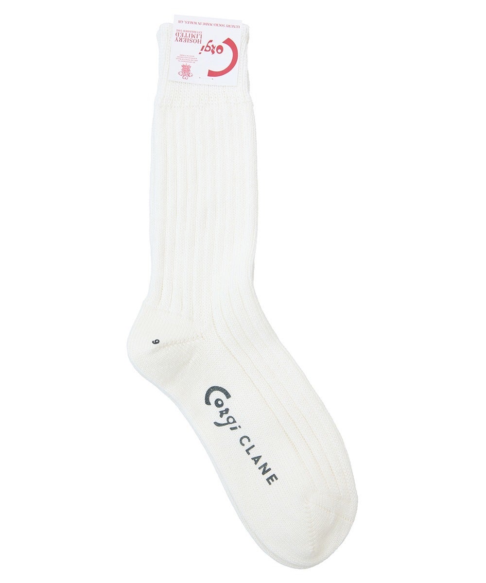 CLANE&times;CORGI CORGI SOFT COTTON RIB SOX