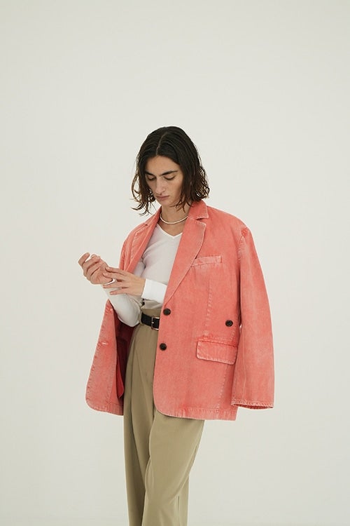 FADED COLOR TAILORED JACKET