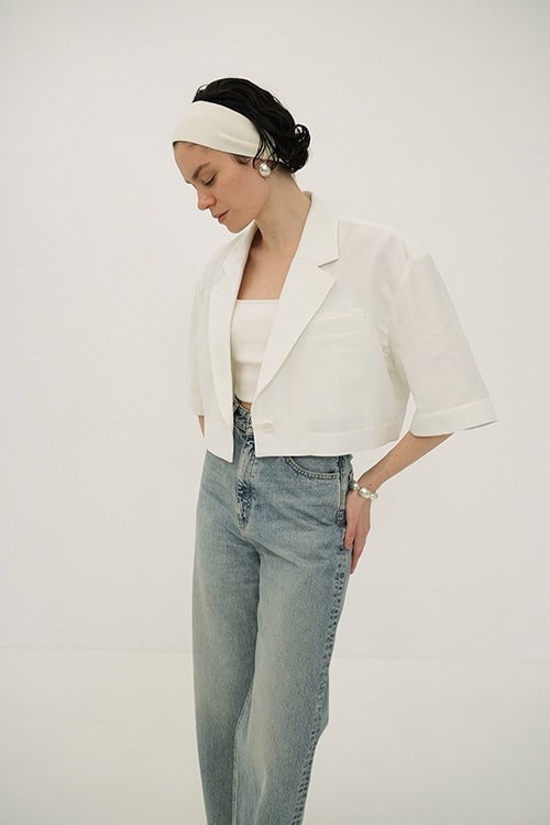 DAD CROPPED TAILORED JACKET