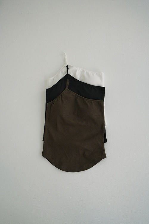 ONE SHOULDER RIB TANK TOPS