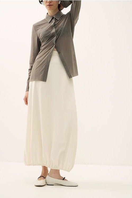 SATIN BALLOON SKIRT