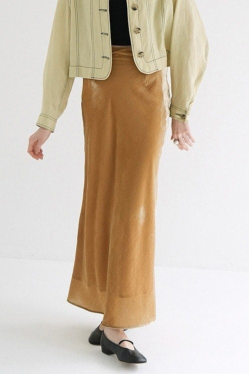 VELOUR MERMAID LINE SKIRT