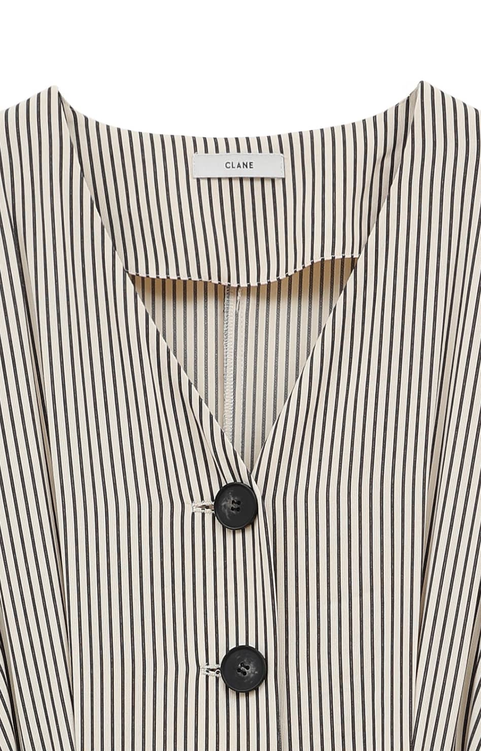 STRIPE BIG BUTTON ALL IN ONE｜DRESS(ドレス)｜CLANE OFFICIAL ONLINE