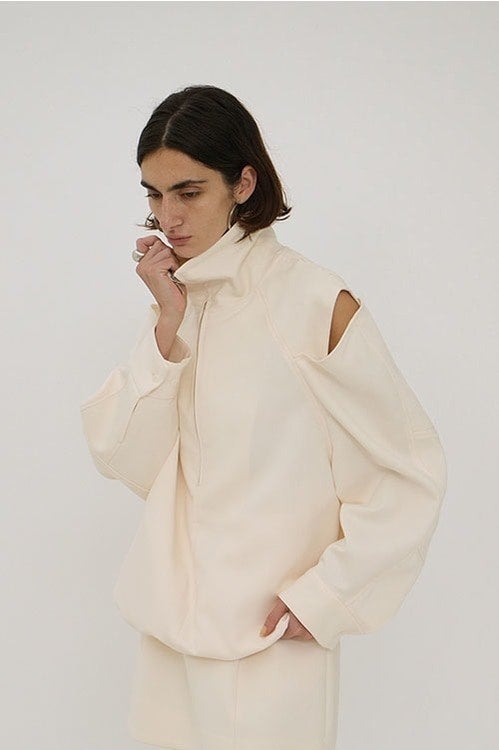 2WAY OFF SHOULDER MODE JERSEY TOPS