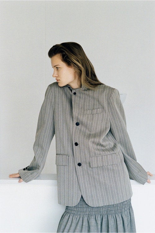 HERRINGBONE TAILORED JACKET