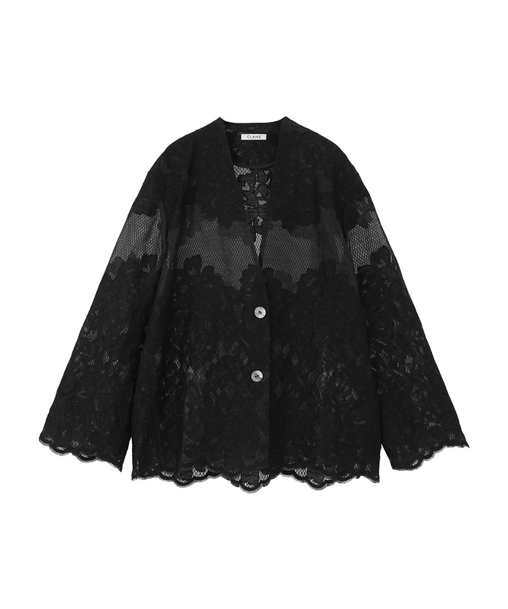 FLOWER LACE WIDE SHIRT JACKET｜OUTER(アウター)｜CLANE OFFICIAL