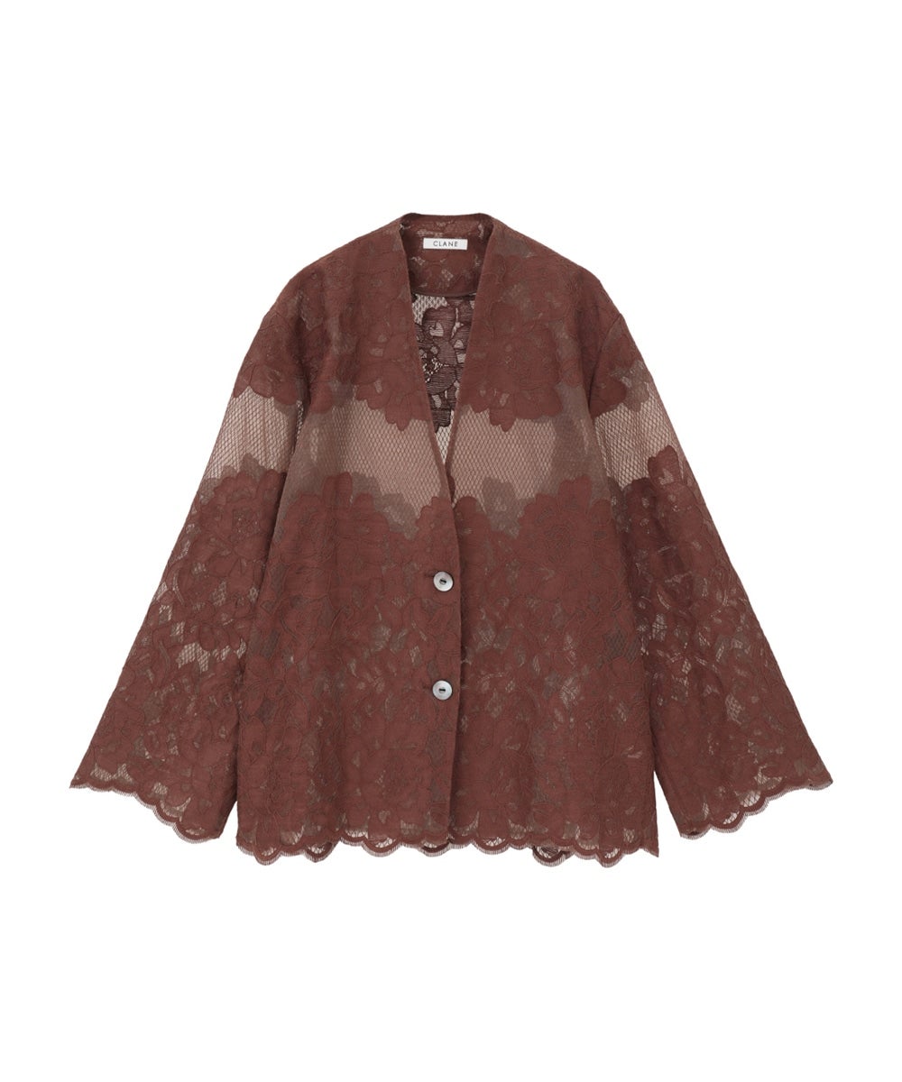 FLOWER LACE WIDE SHIRT JACKET｜OUTER(アウター)｜CLANE OFFICIAL