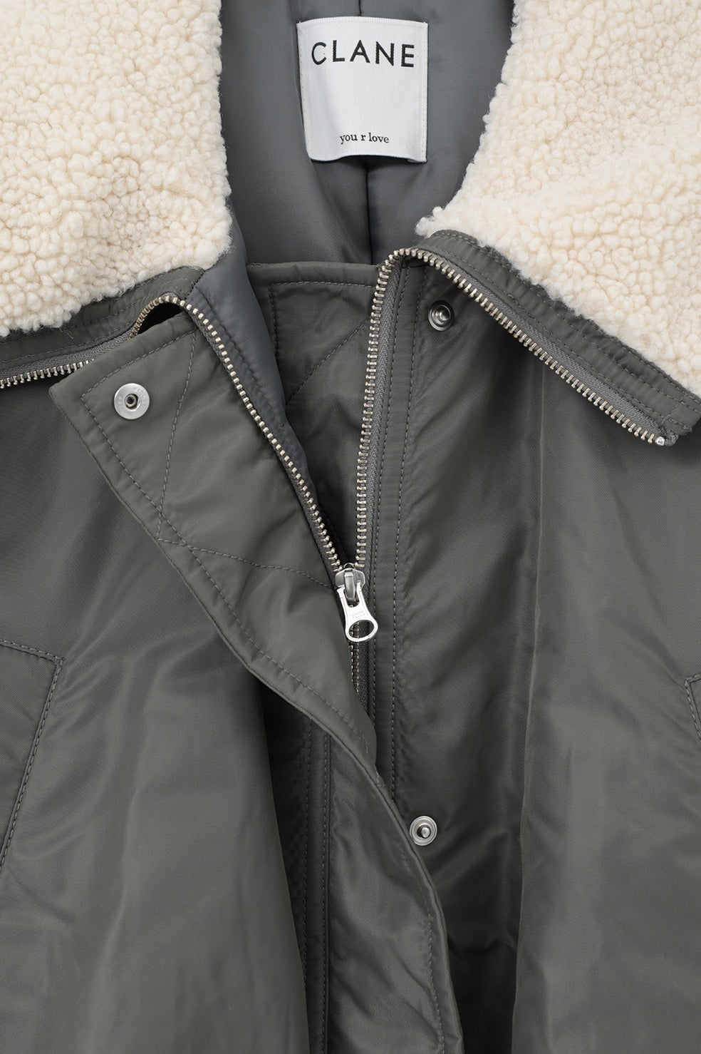 KIM YOU JUNG×CLANE BALLOON DESIGN HOODED N3B｜OUTER(アウター