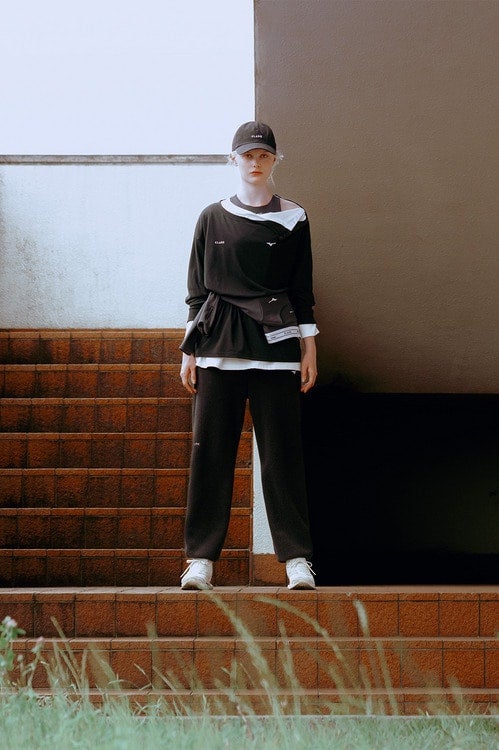 CLANE×MIZUNO QUICK DRY COTTON LOGO L/S T-SHIRT