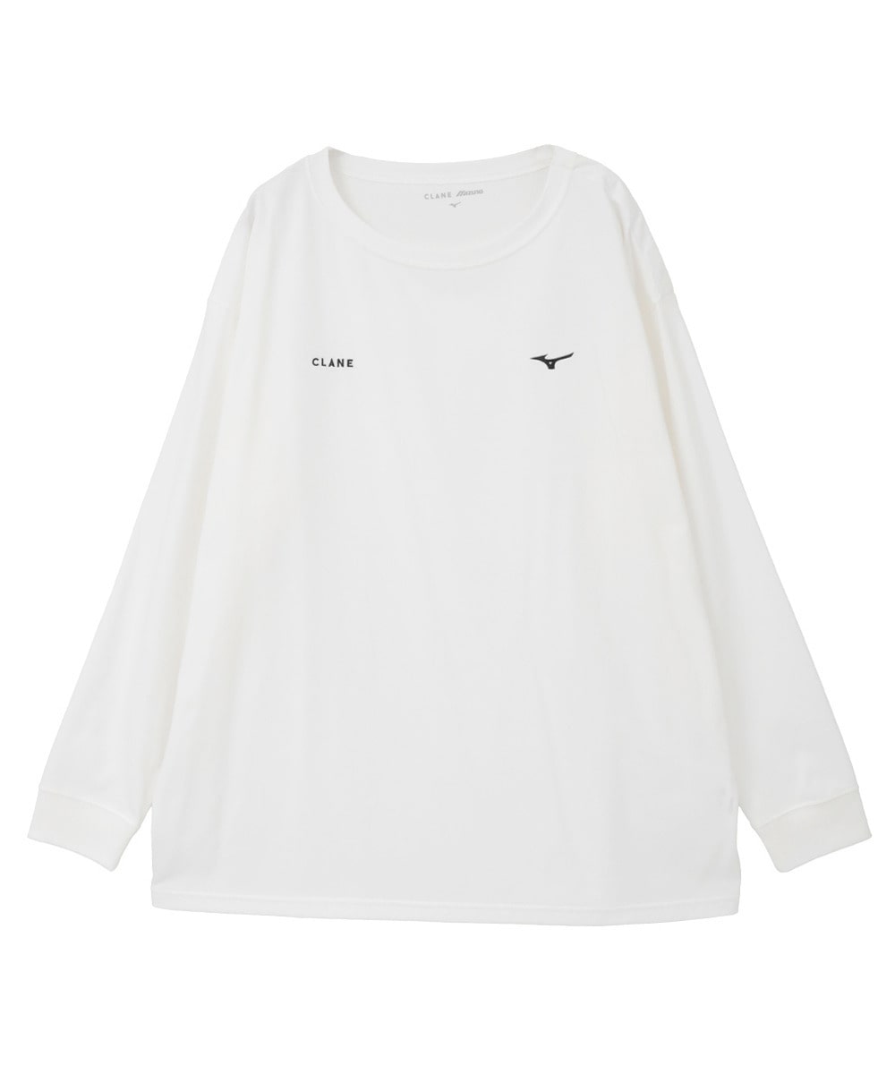 CLANE&times;MIZUNO QUICK DRY COTTON LOGO L/S T-SHIRT
