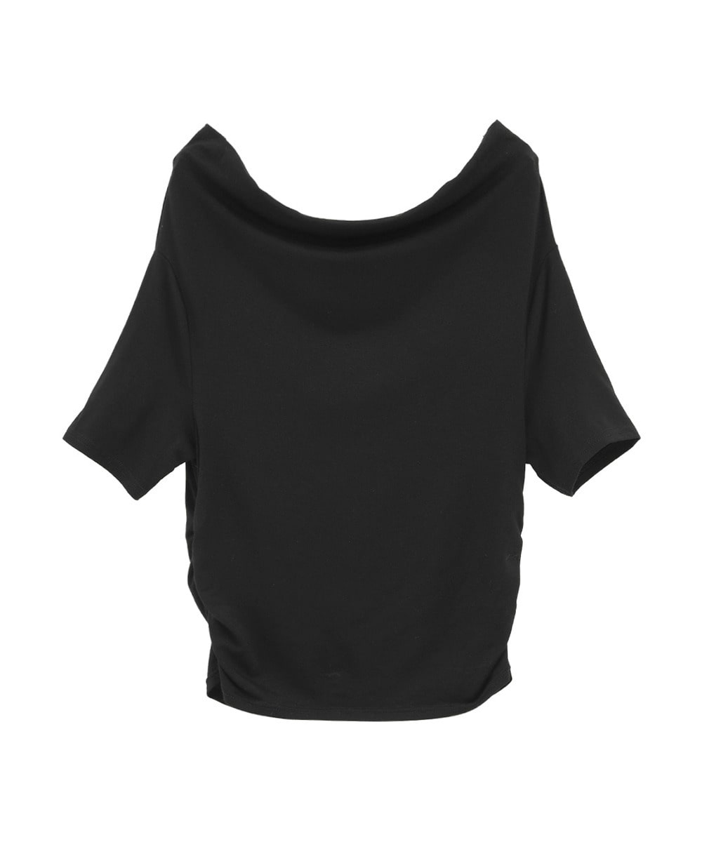 DRAPED OFF SHOULDER H/S TOPS｜TOPS(トップス)｜CLANE OFFICIAL