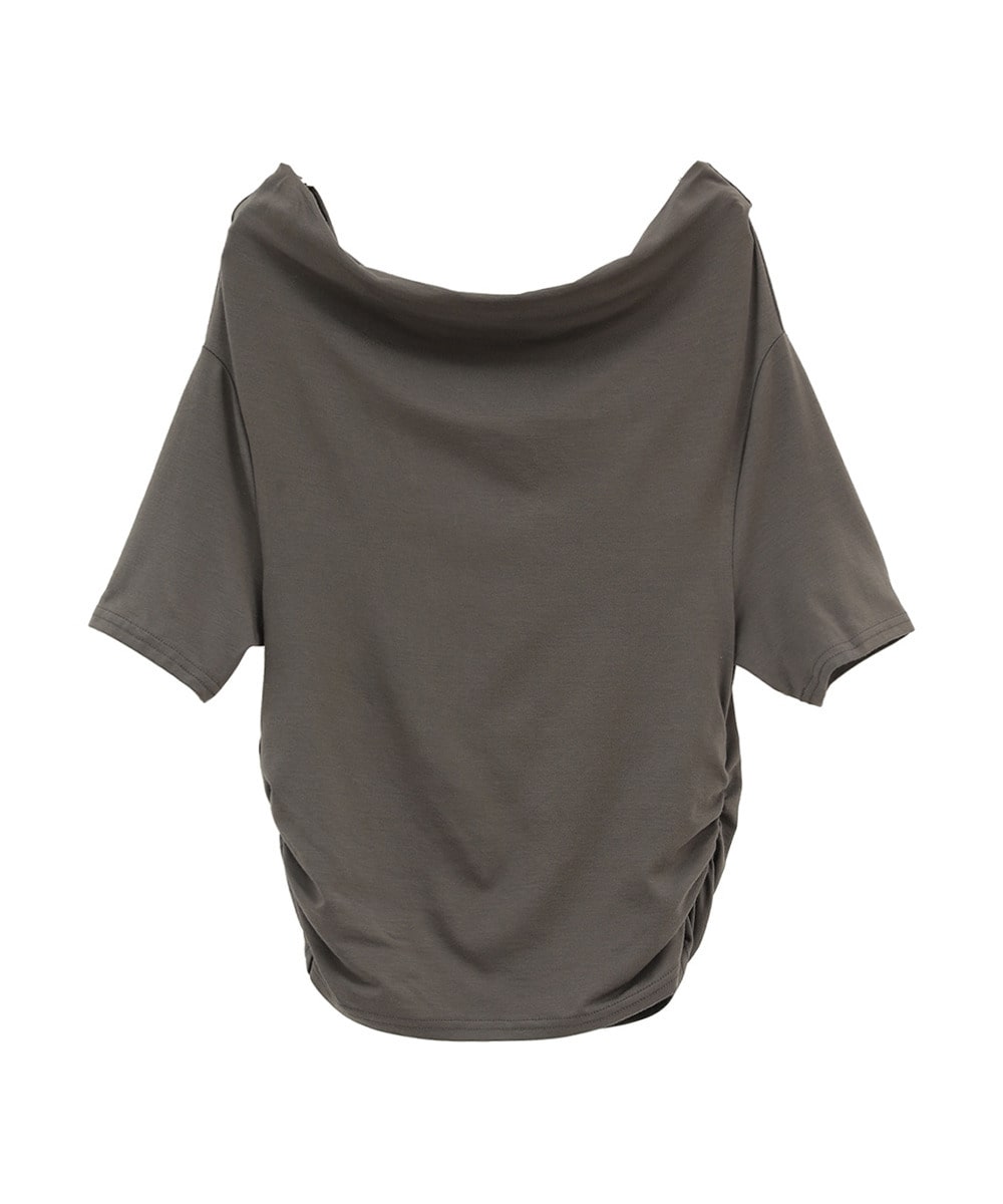 DRAPED OFF SHOULDER H/S TOPS｜TOPS(トップス)｜CLANE OFFICIAL