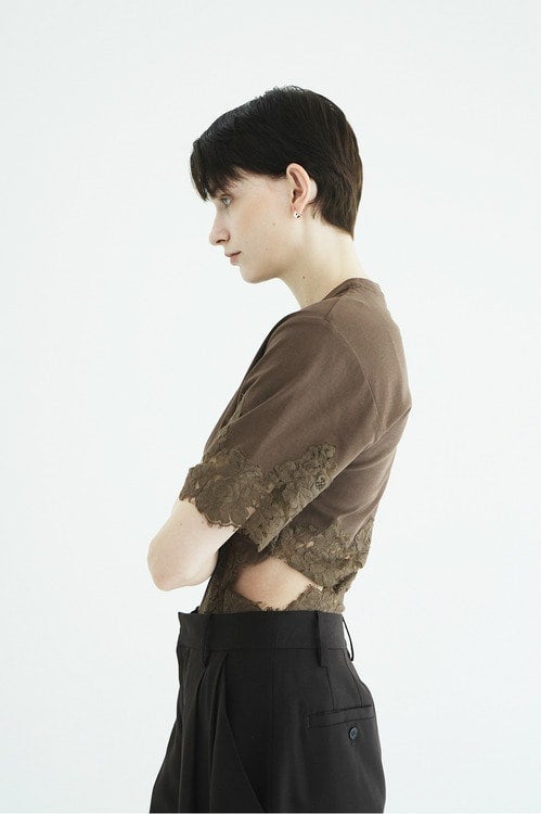 SIDE LACE CUT OUT BODYSUITS