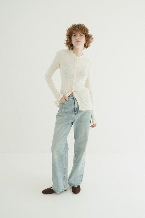 BUTTON DETAIL CUT TOPS