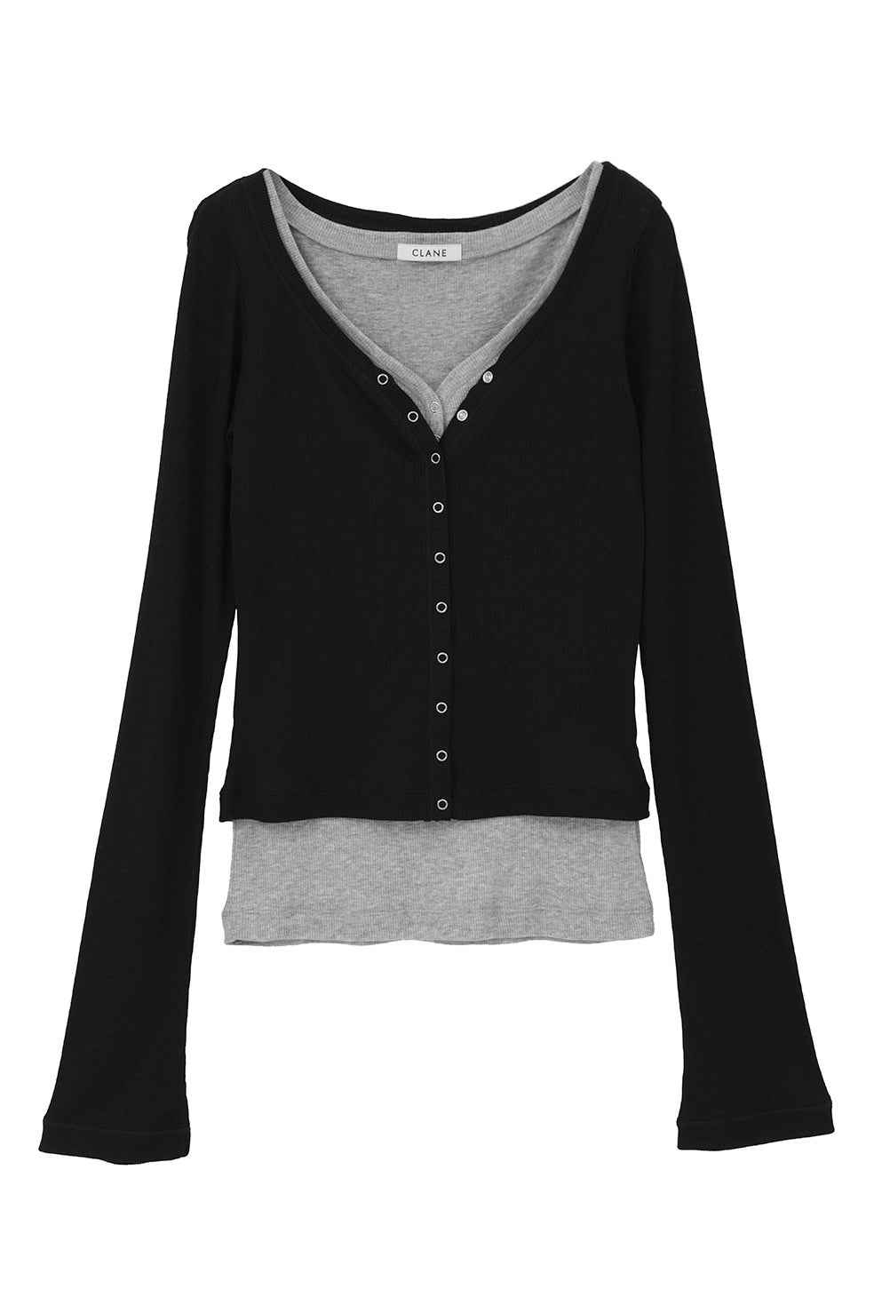 値下依頼対応中CLANE クラネ　MESH HENLEY NECK TOPS CURVED NECK LAYERED SET TOPS｜TOPS(トップス)｜CLANE OFFICIAL