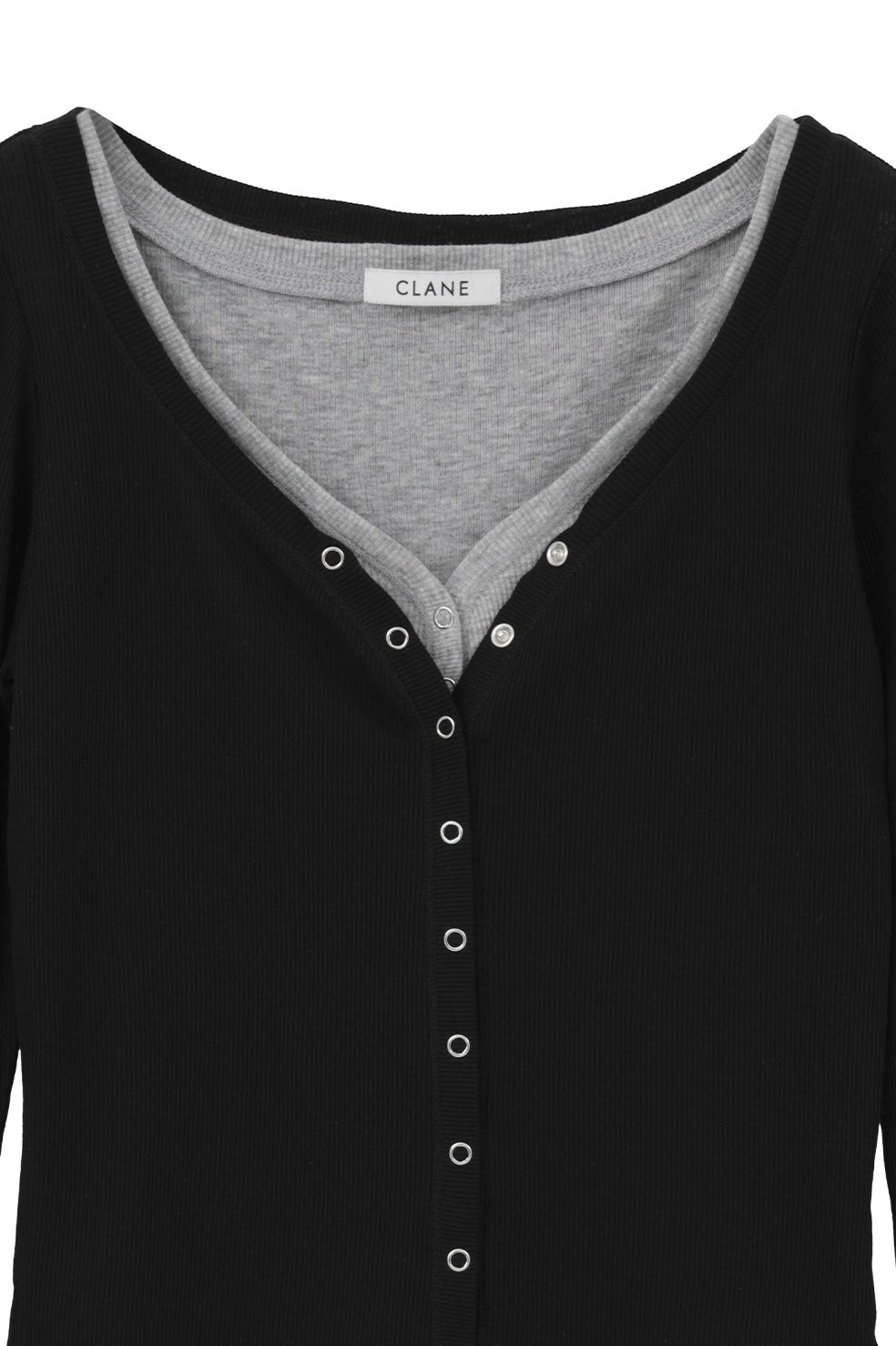 CURVED NECK LAYERED SET TOPS｜TOPS(トップス)｜CLANE OFFICIAL