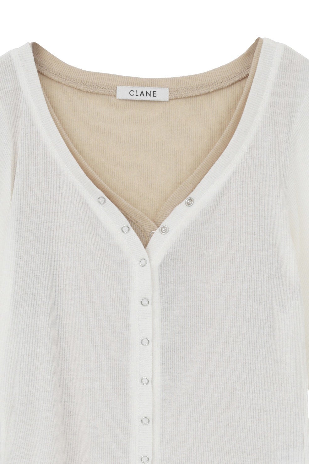CURVED NECK LAYERED SET TOPS｜TOPS(トップス)｜CLANE OFFICIAL