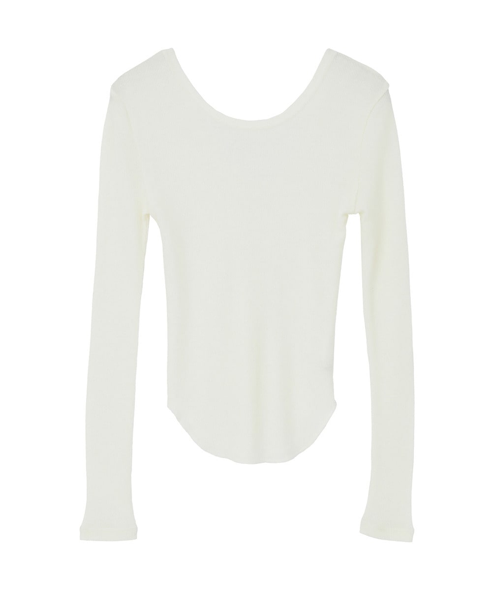 W FACE WOOL RIB TOPS