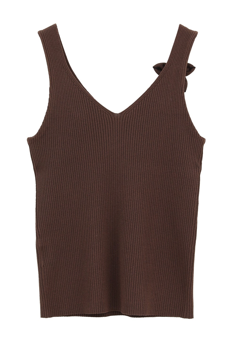 FLOWER MOTIF CAMI KNIT TOPS｜TOPS(トップス)｜CLANE OFFICIAL ONLINE