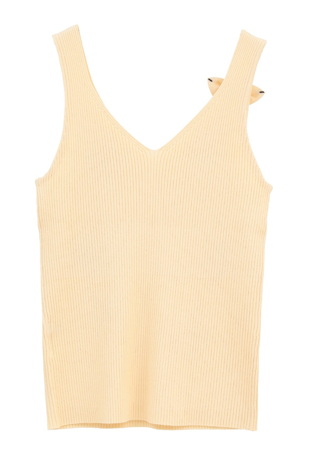 FLOWER MOTIF CAMI KNIT TOPS｜TOPS(トップス)｜CLANE OFFICIAL ONLINE