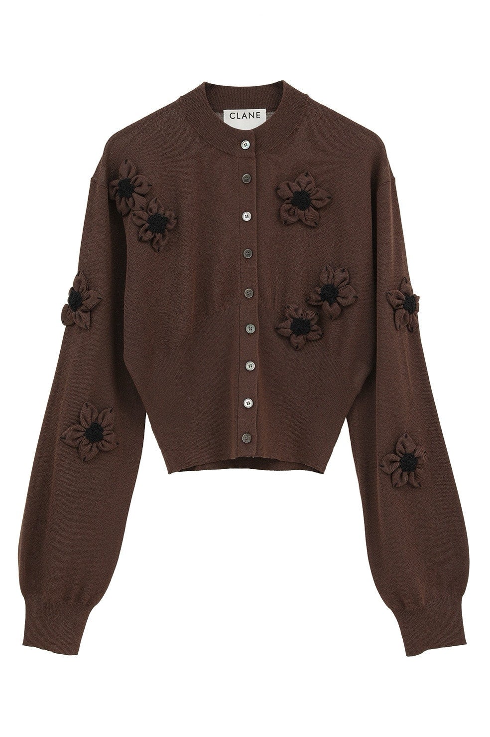 FLOWER MOTIF KNIT CARDIGAN｜TOPS(トップス)｜CLANE OFFICIAL ONLINE