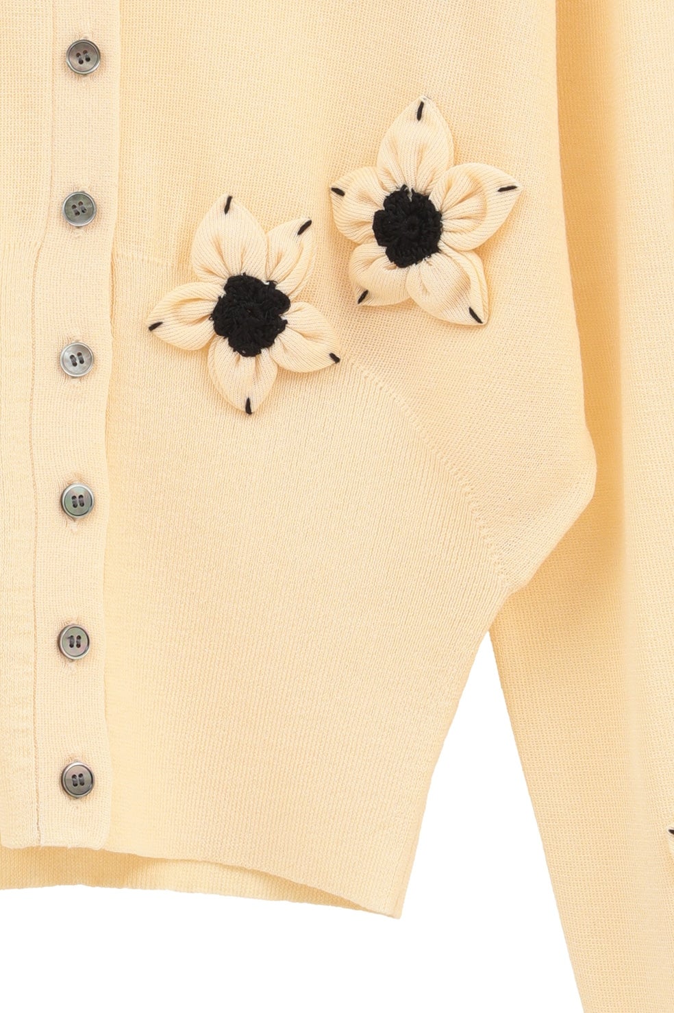 FLOWER MOTIF KNIT CARDIGAN｜TOPS(トップス)｜CLANE OFFICIAL ONLINE
