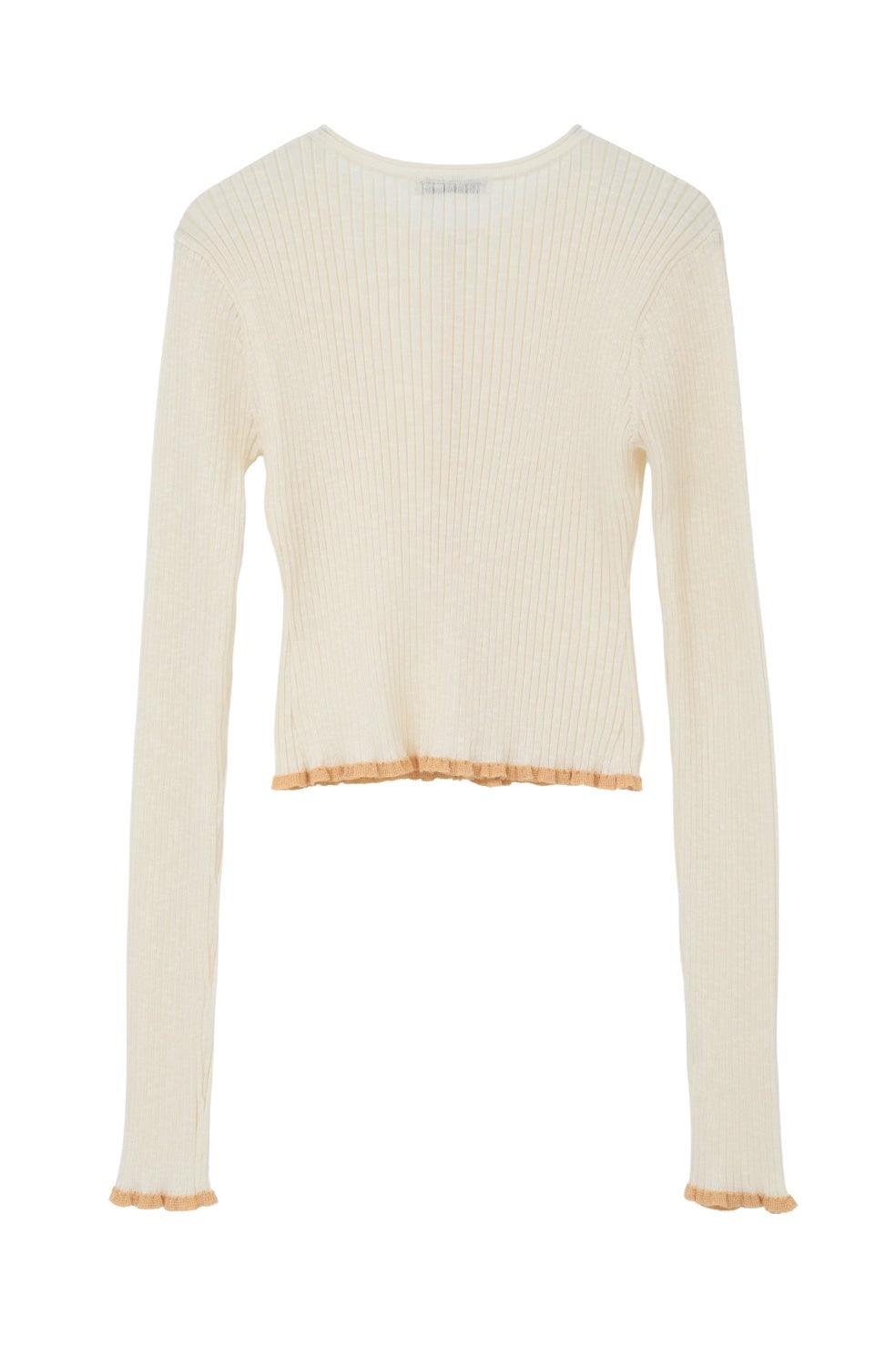 CONTRAST TRIM SHEER KNIT CARDIGAN｜TOPS(トップス)｜CLANE OFFICIAL