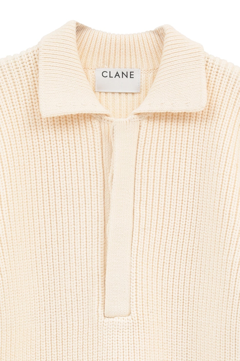 OVER HALF SLEEVE POLO KNIT TOPS｜TOPS(トップス)｜CLANE OFFICIAL
