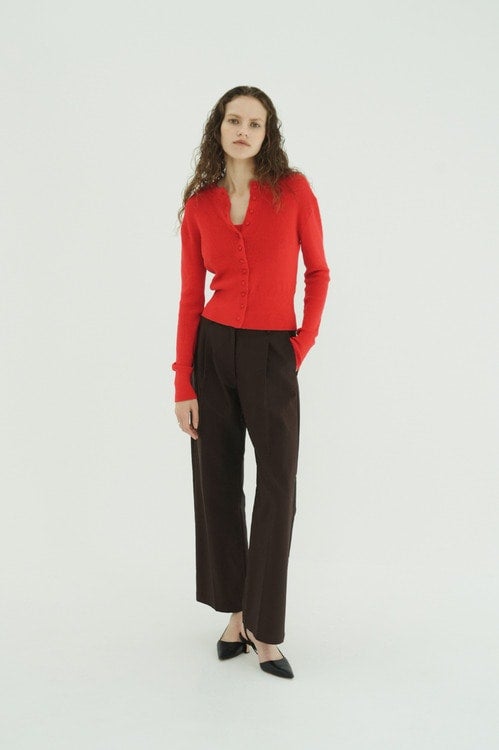 BUTTON CARDIGAN TANK SET