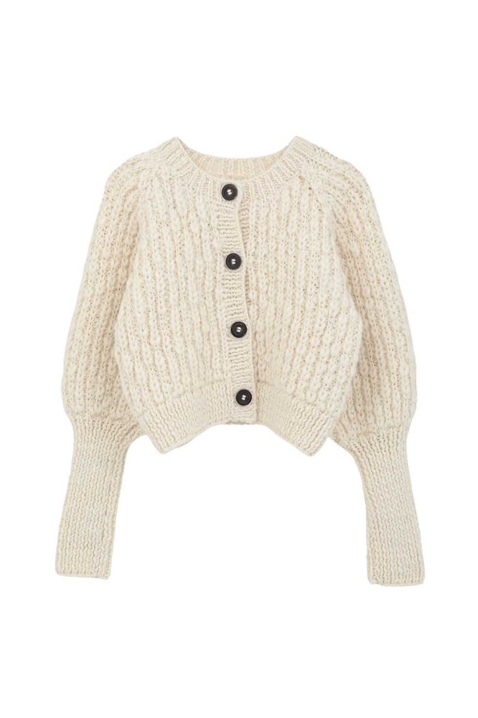 W FACE CHUNKY HAND KNIT CARDIGAN｜TOPS(トップス)｜CLANE OFFICIAL