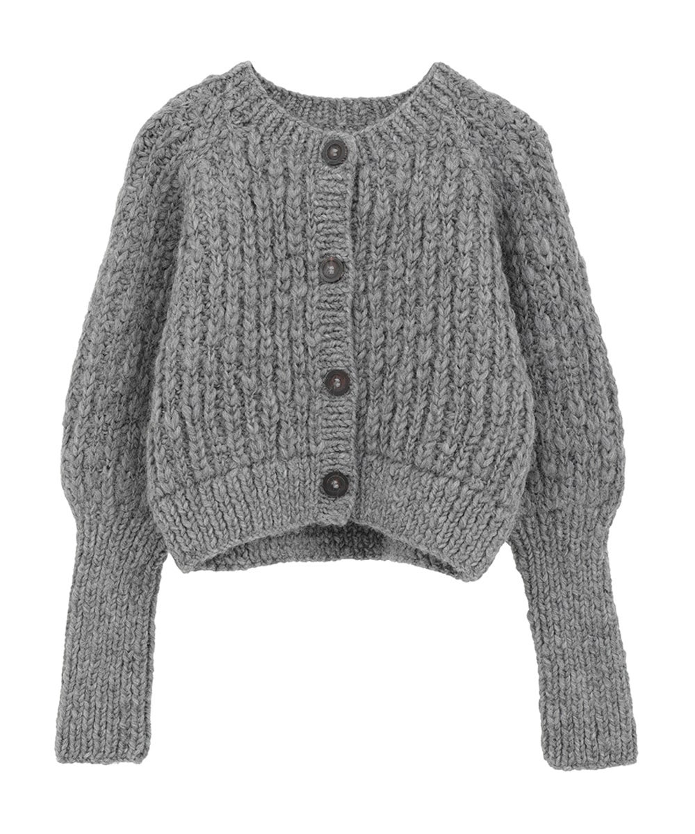 W FACE CHUNKY HAND KNIT CARDIGAN｜TOPS(トップス)｜CLANE OFFICIAL