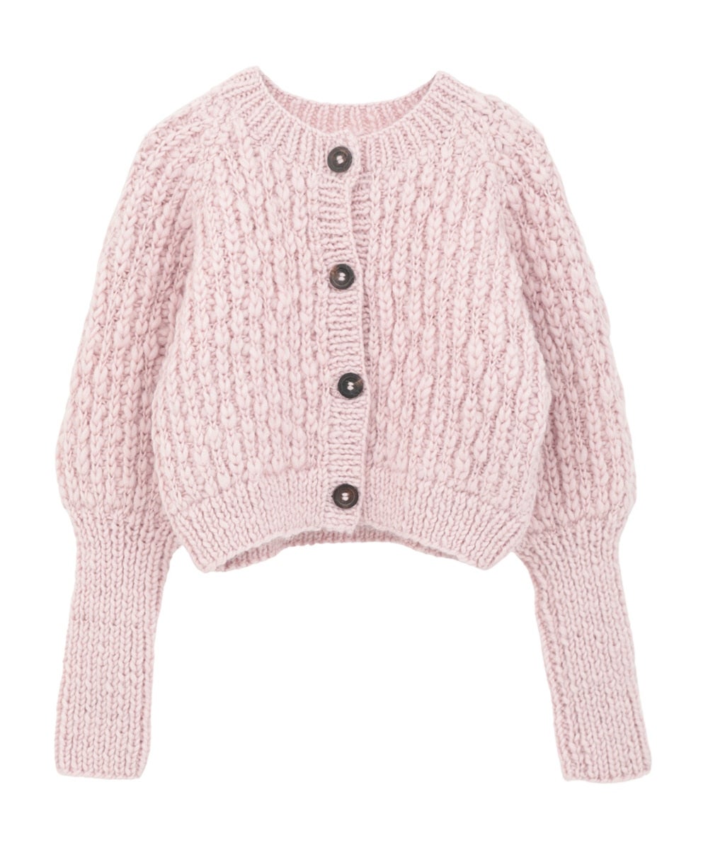 W FACE CHUNKY HAND KNIT CARDIGAN