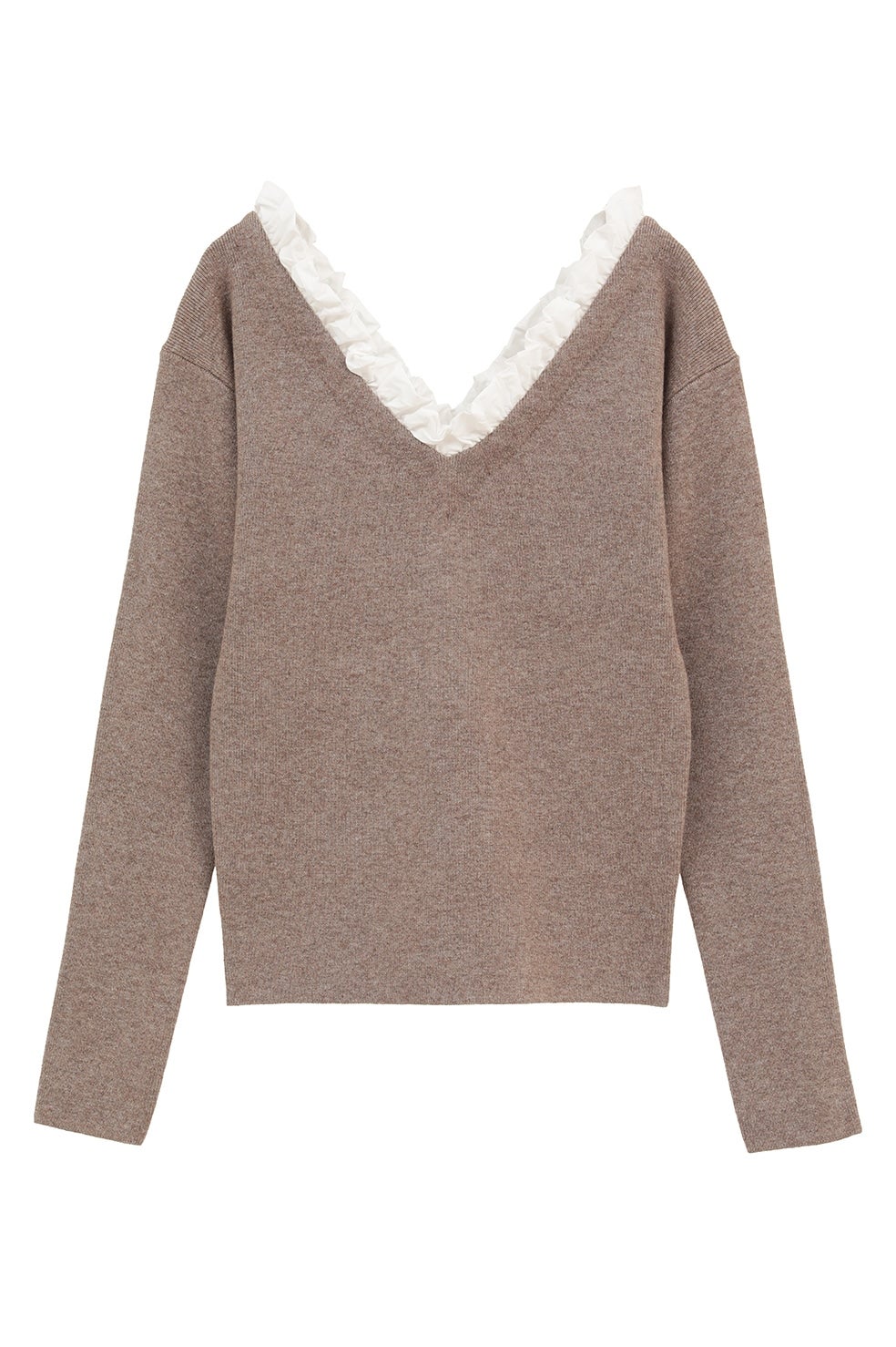 2WAY FRILL V NECK KNIT TOPS｜TOPS(トップス)｜CLANE OFFICIAL ONLINE