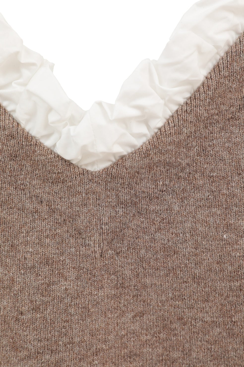 2WAY FRILL V NECK KNIT TOPS|TOPS(トップス)|CLANE OFFICIAL ONLINE 2WAY FRILL V NECK KNIT TOPS|TOPS(トップス)|CLANE OFFICIAL ONLINE