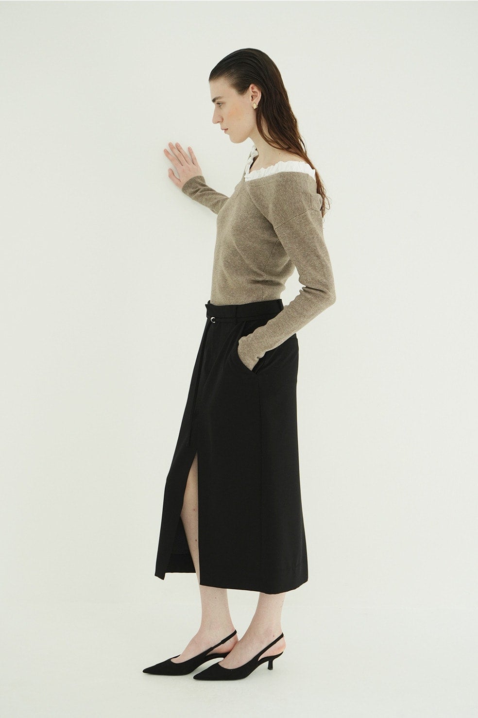 2WAY FRILL V NECK KNIT TOPS｜TOPS(トップス)｜CLANE OFFICIAL ONLINE