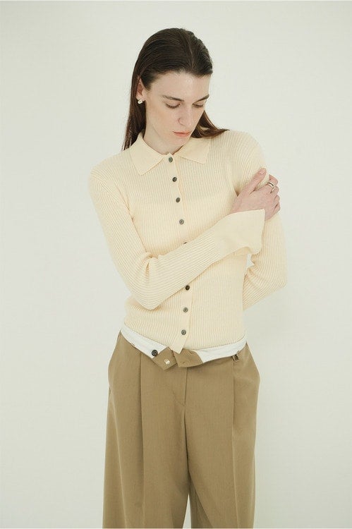 COMPACT RIB KNIT SHIRTS
