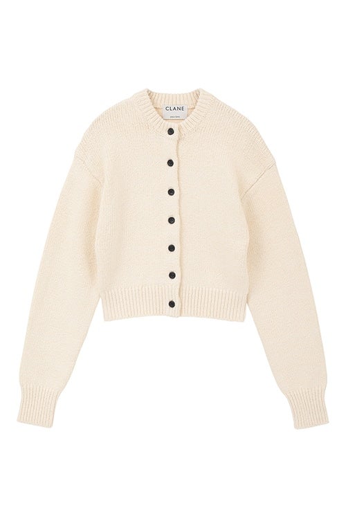 KIM YOU JUNG×CLANE COTTON SHORT KNIT CARDIGAN