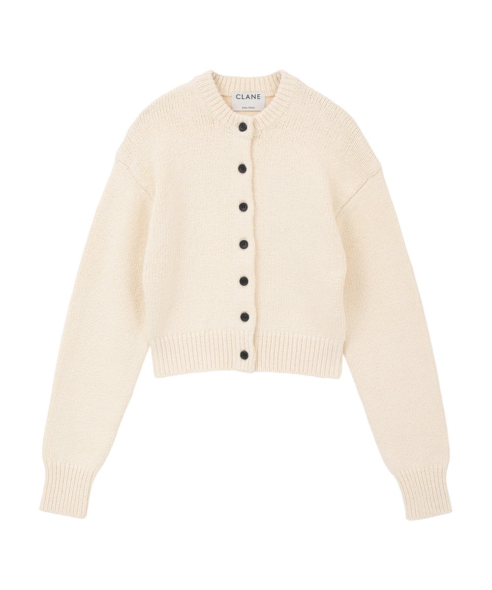 KIM YOU JUNG&times;CLANE COTTON SHORT KNIT CARDIGAN