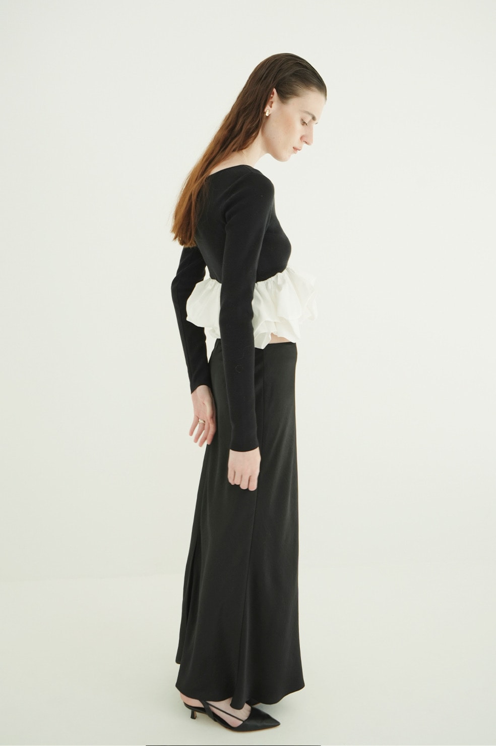 W BALLOON SHORT KNIT TOPS｜TOPS(トップス)｜CLANE OFFICIAL ONLINE STORE