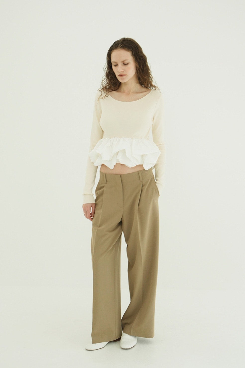 W BALLOON SHORT KNIT TOPS｜TOPS(トップス)｜CLANE OFFICIAL ONLINE STORE