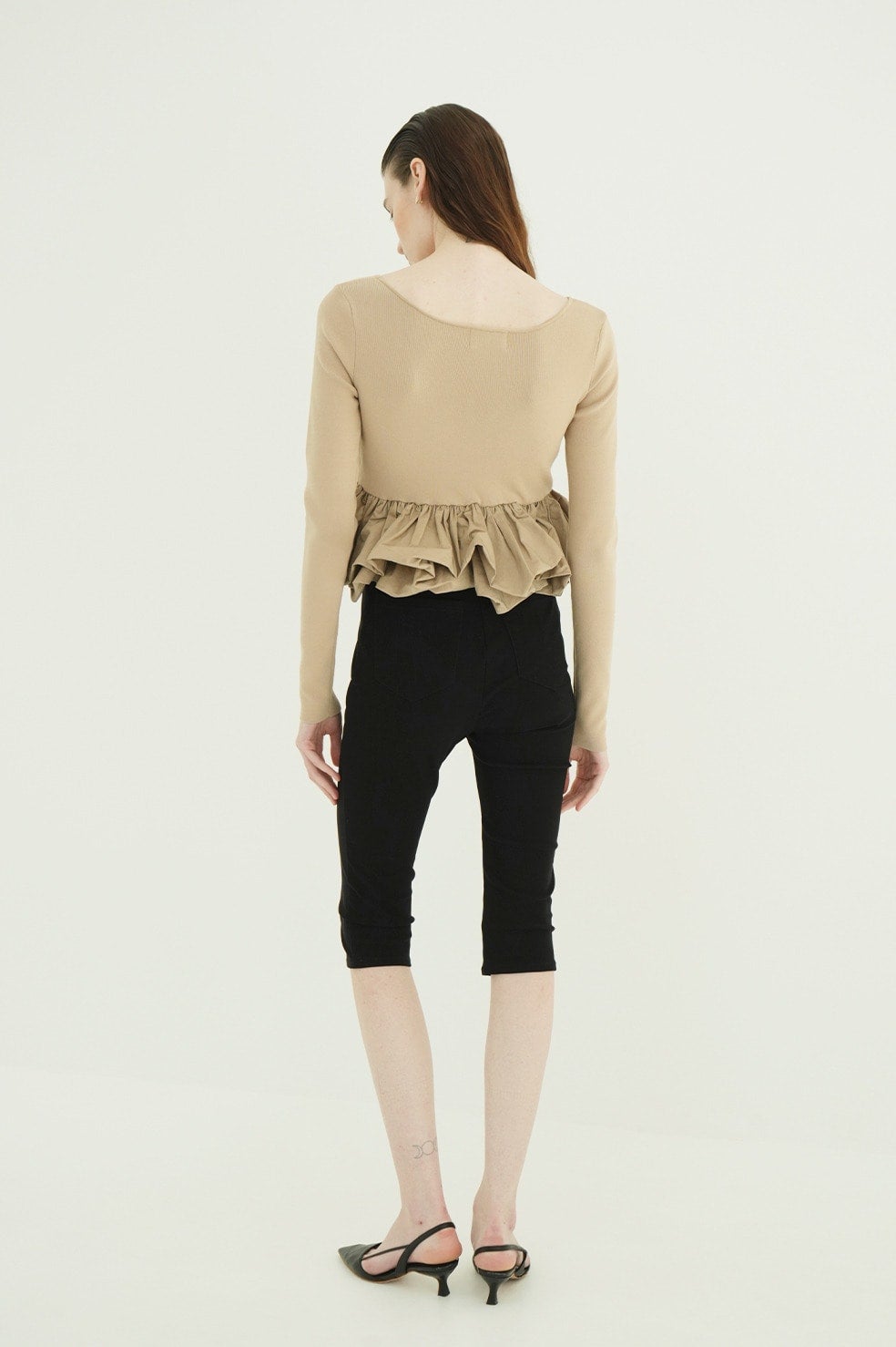 W BALLOON SHORT KNIT TOPS｜TOPS(トップス)｜CLANE OFFICIAL ONLINE STORE