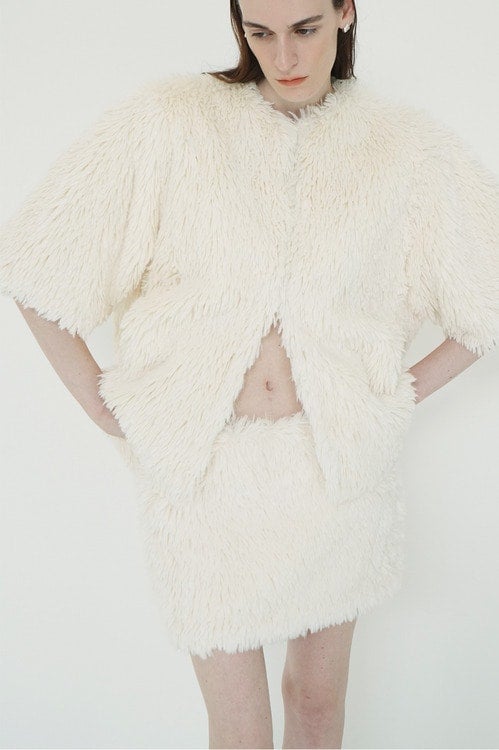 FAKE FUR MINI SKIRT