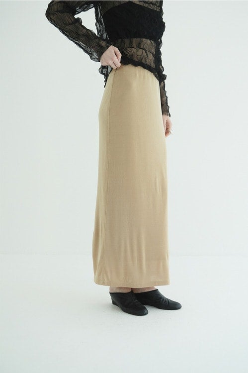 LUSTROUS RIB TIGHT SKIRT