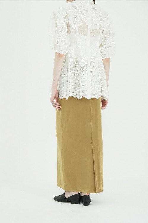 LUSTROUS RIB TIGHT SKIRT
