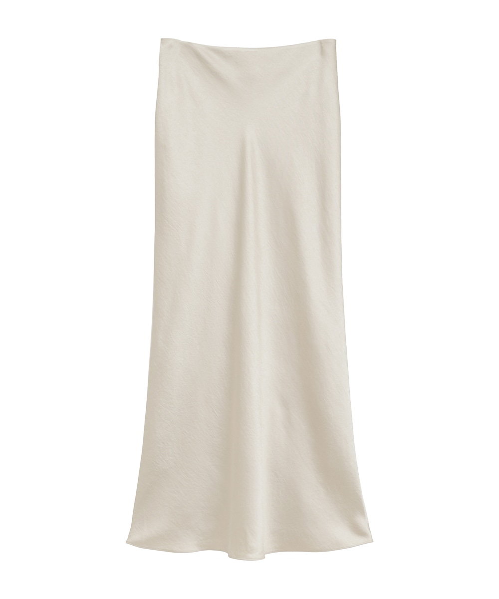 SATIN STRAIGHT MAXI SKIRT