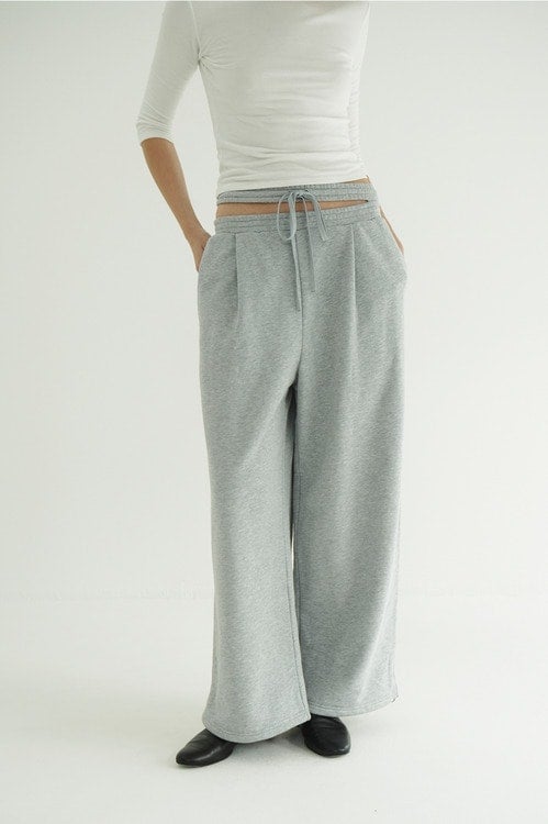 SLASH WAIST SWEAT PANTS